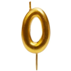 Vela Nº 0 Dorada 6 cm