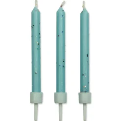 Velas Blue Glitter 10 ud