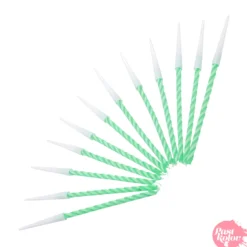 Velas en Espiral Verdes 6 cm - 12 ud