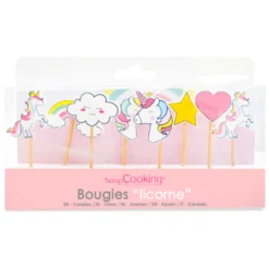 Velas Unicornios 8 ud - Scrapcooking
