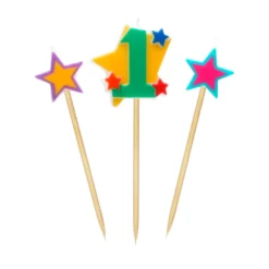 Velas Número 1 Estrellas