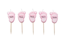 Velas Pies Rosas 5 ud