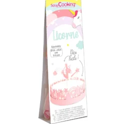 Wrapper + Toppers para Tarta Unicornio - Scrapcooking